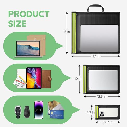 حقائب فاراداي للهواتف، 3 عبوات من حقائب فاراداي مقاومة للنبضات الكهرومغناطيسية لأجهزة الكمبيوتر المحمولة والأجهزة اللوحية ومفاتيح السيارة، واقي مفتاح فاراداي مع شريط عاكس مضاد للسرقة والتتبع in Kuwait