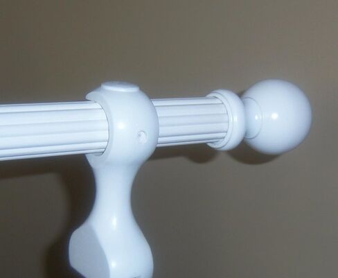 Kirsch Wood Ball Finials for 1 3/8" Diameter Pole-1 Pair White in Kuwait