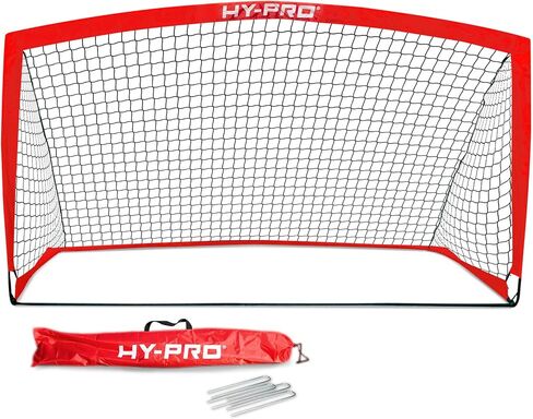 هدف كرة القدم المرن من Hy-Pro، هدف كرة القدم المحمول مع حقيبة حمل للأطفال البالغين في الأماكن المغلقة والمفتوحة in Kuwait