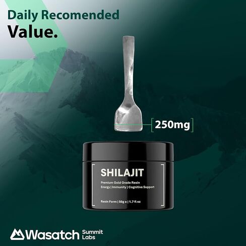 Pure Organic Shilajit Resin | Authentic Himalayan Gold Grade Harvested 16,000-18,000 ft | 100% Pure Unfiltered | 85+ Trace Minerals and Fulvic Acid for Energy and Immune Support | 100-day Supply in Saudi Arabia