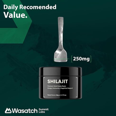Pure Organic Shilajit Resin | Authentic Himalayan Gold Grade Harvested 16,000-18,000 ft | 100% Pure Unfiltered | 85+ Trace Minerals and Fulvic Acid for Energy and Immune Support | 100-day Supply in Saudi Arabia