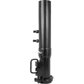 Heavy Duty Round Tube Gooseneck Trailer Coupler with Load Pin, 2-5/16" Ball Size Capacity 30000 LBS Adjustment 8", Black