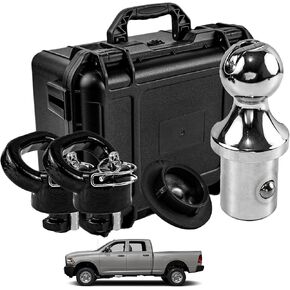 60618 Gooseneck Hitch Ball Puck System Gooseneck Hitch Kit with Box 30K 2-5/16-In Ball Compatible with 2013-2023 Ram 2500 3500