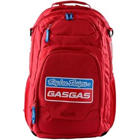 Troy Lee Designs GasGas Team Red Whitebridge Backpack, Ample Storage Space, Laptop Sleeve. Durable Construction, Adjustable Straps, Red, Model 618318000