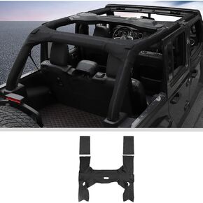 JWWY for JL Roll Bar Padding Protection Cover Cushion Compatible with 2018-2023+ Jeep Wrangler JL Accessories 4door