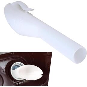 2 PCS Fuel Filler Gas Tank Funnel, Fuel Tank Filler Funnel Tube, Plastic Rust-Proof Gas Funnel for Cars Replacement 8U5A17B068AD 8U5Z17B068A 8U5Z17B068B, Compatible with Ford Lincoln Mercury (White)