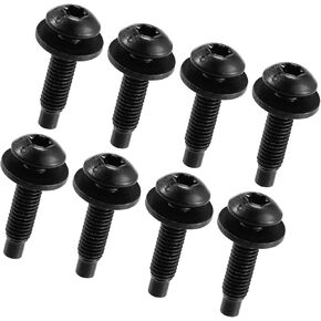 8pcs Hard Top Torx Screws Bolts for Jeep Wrangler JK 2007-2018 Extra Long Automotive Replacement Bolts Stainless Steel Black Replacement Durable Material