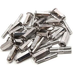 20pcs 6mm Thread Dia Motorcycle Exhaust Pipe Muffler Screw Bolt Nut for GY6 125 Replacement