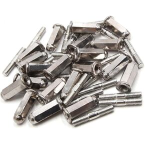 20pcs 6mm Thread Dia Motorcycle Exhaust Pipe Muffler Screw Bolt Nut for GY6 125 Item Replacement