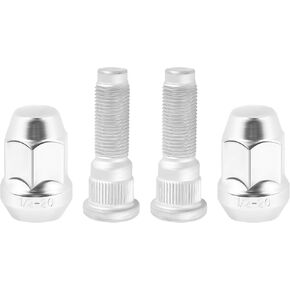 4PCS Wheel Studs&Lug Nuts Set OEM# 610-448,1/2-20 Stabilizing Wheel Stud and Wheel Lug Nuts Fixed Wheel Hub,Trailer Wheel Studs Car Accessories Compatible with Jeep Dodge