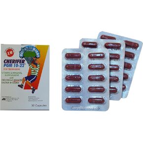 CHERIFER Capsule with Zinc, Double Chlorella Growth Factor & Taurine PGM 10-22 (30 Capsules)