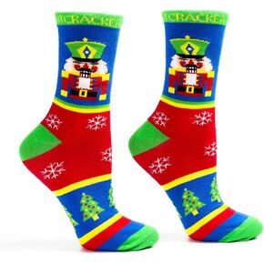 Nutcracker Ballet Gifts, Novelty Crew Socks for Kids, Girls and Boys, Fun Cute Funky Childrens Cozy Warm Comfy Winter Socks