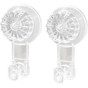 2 Pack Suction Cup Wreath-Hooks，22 LB Heavy Duty Waterproof Removable Vacuum Suction Hooks for Bathroom Kitchen， Wreath Hanger for Window Glass Front Door Halloween Christmas