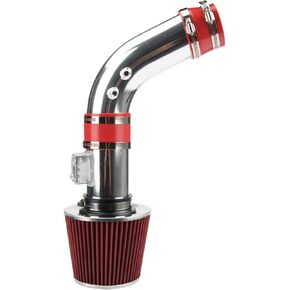 Cold Air Intake for Accord 04-07, Cold Air Intake Filters System Kits Fit for Accord 2004 2005 2006 2007 2.4L, 2.75" High Flow Polished Aluminum (Red)