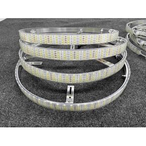 Brightest Quad Row 4Rolls LEDs Pure White 4PCS 17.5" Wheel Rim Lights Strobe Breath Flash Timing Tire Rings Lighted Off-Road for Car Truck Bluetooth APP Control