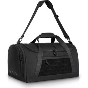 DULCE DOM Tactical Military Gym Duffle Bag, Rugged Fitness Bags for Men & Women, Weekender Travel Workout Camping or Laundry Sports Bag, Offering Spacious and Organized Storage with Shoe Compartment