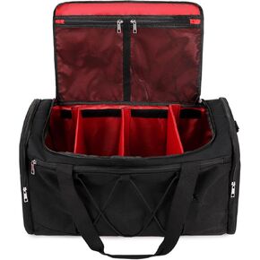 Sneaker Bag for Travel, Outdoor Sports Gym Bag Shoe Bag for 4 Pairs of Sneakers up to Size 14, Travel Duffel Bag with 3 Adjustable Dividers & Shoulder Strap, Sneakerhead Gift