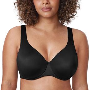 CALVENA Plus Size Bras for Women Minimizer Full Coverage Underwire Cups Comfort Seamless T-Shirts Bra
