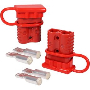 175A 600V Battery Quick Connect Disconnect Connectors with 1/0 AWG Cable Plugs 2pack