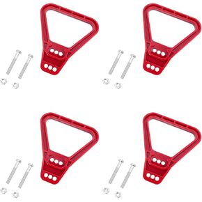 4PCS 175Amp 2 Way Plastic Housing Battery Handle Puller Connector Quick Disconnect Plastic Triangle Handle Accessories with Two Self Tapping Screws for Recovery Winch Car Trailer-red