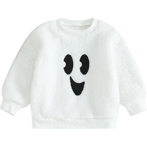 Newborn Baby Girl Boy Halloween Ghost Costume Clothes Outfits Fleece Long Sleeve Onesie Romper