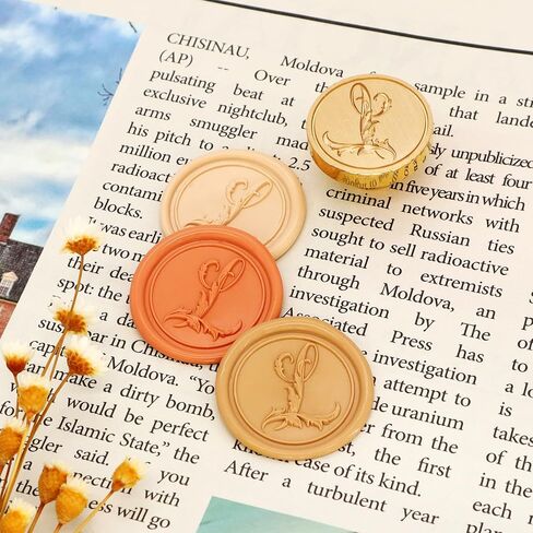 Alphabet Wax Stamps S Removable Wooden Handle Wax Stamp Retro Wax Seal Stamps Beautiful Wax Stamp Seal Make Envelopes Wedding Invitations Postcards Invitations Christmas Wax Seal Stamp in Kuwait
