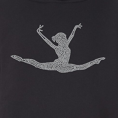 Girl's Crystallized Split Girl Hoodie Dance Leotard Hoody – Birthday for Kids - Dance Girl Hoody in Saudi Arabia