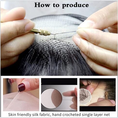 Fake Mustache Realistic Beard 100% Human Hair Full Hand Tied Facial Hair Black Goatee False Beards Lace Invisible Fake Mustache for Entertainment Drama Party Movie Makeup in Saudi Arabia