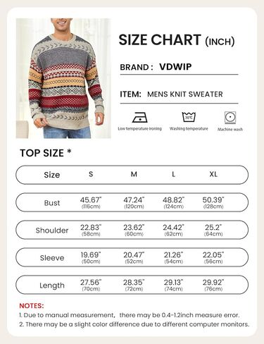 Mens Knit Sweater Grandpa Vintage Knitted Sweaters Oversized Striped Spring Pullover Casual Long Sleeve Pullovers in Kuwait