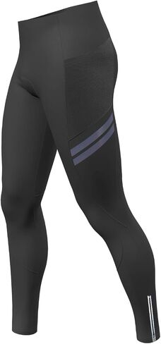 Men's Cycling Pants Padded Thermal Windproof Bike Bicycle Tight Trousers Pockets in Saudi Arabia