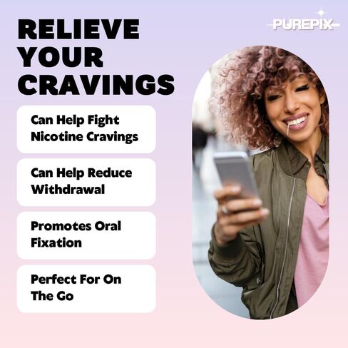 QuitPix Infused Premium Flavored Toothpicks - to Help Quit Smoking - Nicotine Free - Non-GMO, Kosher Vegan Cinnamon Swirl 40 Count Zip Pouch in Saudi Arabia