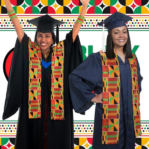 African Kente Stole African Print Sash African Kente Scarf Graduation Black History Kwanzaa Gifts for Adults in Saudi Arabia