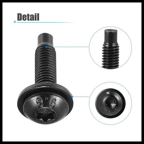 Hard Top Torx Screws Bolts for Jeep Wrangler 2007-2018 Extra Long Automotive Replacement Bolts Stainless Steel Black 6pcs Durable Material in Saudi Arabia