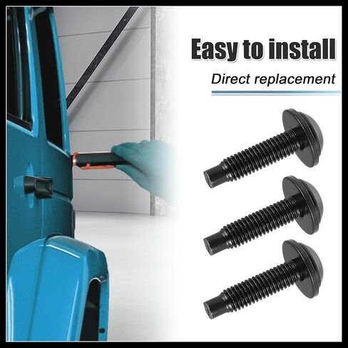 Hard Top Torx Screws Bolts for Jeep Wrangler 2007-2018 Extra Long Automotive Replacement Bolts Stainless Steel Black 6pcs Durable Material in Saudi Arabia