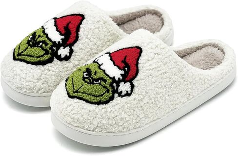 Kids Reindeer Slippers - Soft, Cozy, Non-Slip Indoor Shoes for Toddlers - Christmas Gifts for Boys & Girls in Kuwait