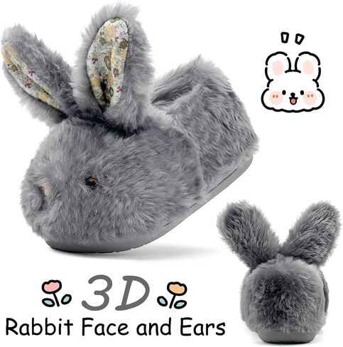 شباشب للأطفال الصغار من البنات والأولاد والأطفال على شكل أرنب شباشب منزلية شتوية لطيفة على شكل أرنب شباشب دافئة ناعمة من القطيفة شبشب غامض داخلي غير قابل للانزلاق شباشب على شكل حيوانات كرتونية in Kuwait