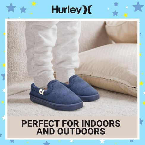 Hurley Kids Slippers Comfortable and Easy Slip-On Style for Little and Big Kids, Versatile Wear for Indoor & Outdoor Adventures, Terrie in Saudi Arabia
