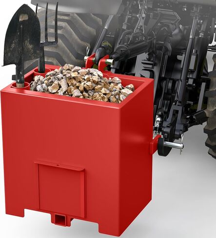 AUTOSAVER88 Tractor Ballast Box, 3 Point Hitch Counterweight Box with 2" Receiver, Fits for CAT1 Tractor,800lb Capacity,Green in Saudi Arabia