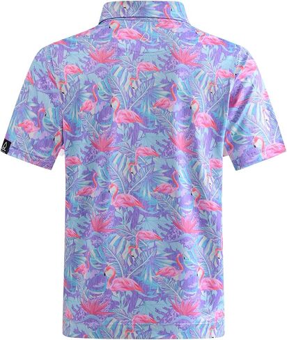 DEOLAX Mens Golf Shirt Fashion Prints Athletic Mens Polo Shirts Short Sleeve Classic Casual Dry Fit Soft Golf Shirts for Men in Saudi Arabia