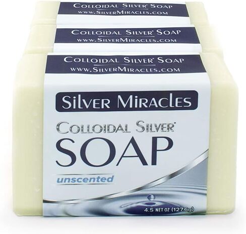 Silver Miracles - Colloidal Silver Soap - 3 pack in Saudi Arabia