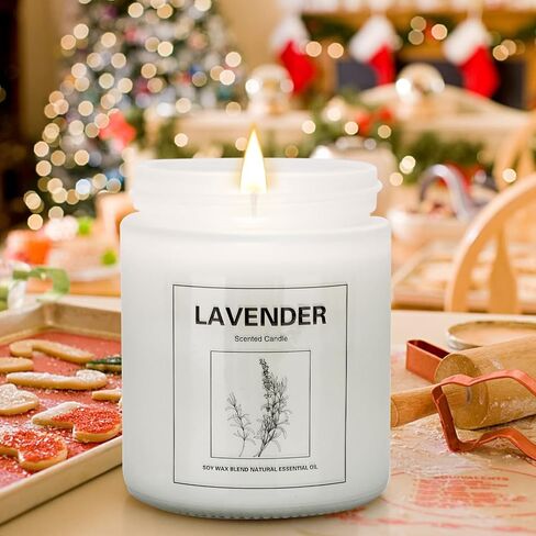 4 Pack Candles for Home Scented, Lavender Candles Set, Aromatherapy Jar Candles for Home, 28 oz 200 Hour Long Lasting Candles, Scented Candles Gifts Set for Women, Birthday, Valentine, Anniversary in Saudi Arabia