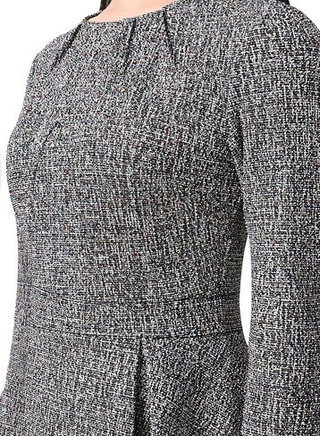 VFSHOW Womens Pleated Crew Neck Peplum Work Business Office Bodycon Pencil Sheath Dress in Saudi Arabia