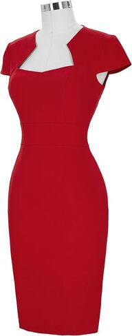 GRACE KARIN Women Cocktail Dress Cap Sleeve Vintage Pencil Wedding Guest Dress Wear to Work Dress in Saudi Arabia