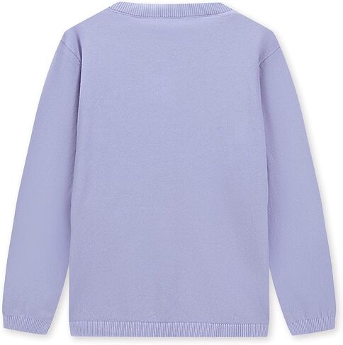 سترة CUNYI للفتيات خفيفة الوزن ذات رقبة مستديرة وأزرار علوية من القطن المحبوك سترة كاجوال لطيفة in Kuwait