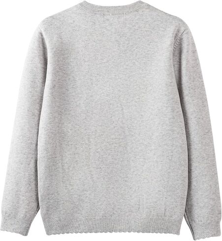 Danny D Girls Sequin Knitted Sweater Cardigan Crew Neck Long Sleeve Button Tops in Kuwait