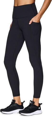 RBX Active Women's Ultra Soft Solid Workout Running Yoga Leggings with Pockets in Kuwait