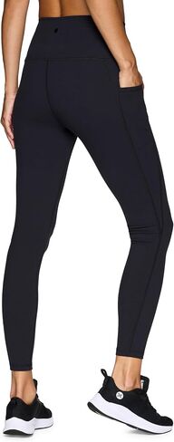 RBX Active Women's Ultra Soft Solid Workout Running Yoga Leggings with Pockets in Kuwait