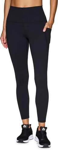RBX Active Women's Ultra Soft Solid Workout Running Yoga Leggings with Pockets in Kuwait