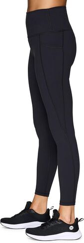 RBX Active Women's Ultra Soft Solid Workout Running Yoga Leggings with Pockets in Kuwait