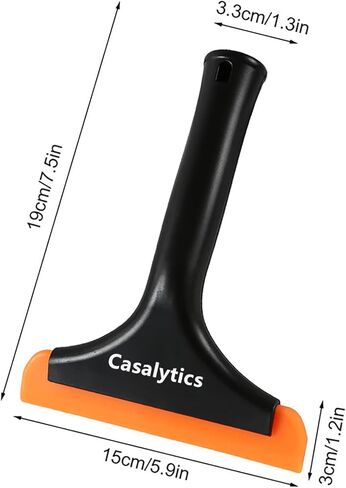 Car Squeegee, Car Window Cleaner Tool - 5.9'' Blade and 7.5'' Long Handle, Small Window Tint Squeegee for Car Windows, Glass, Tiles in Kuwait
